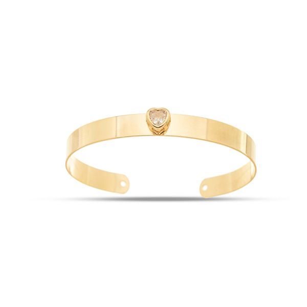Pular para o final da Galeria de imagens Saltar para o início da Galeria de imagens Bracelete Coração Cristal